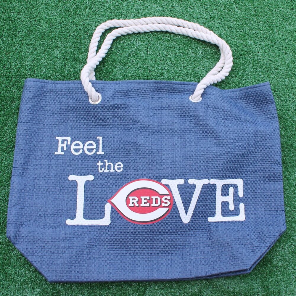 MLB Cincinnati Reds rope tote bag "Feel the Love"